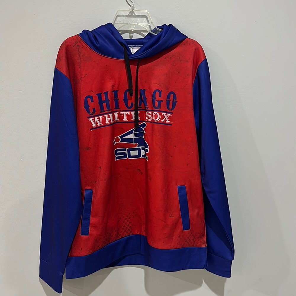 Chicago white sox MLB Hoodie red and blue men size large NEW